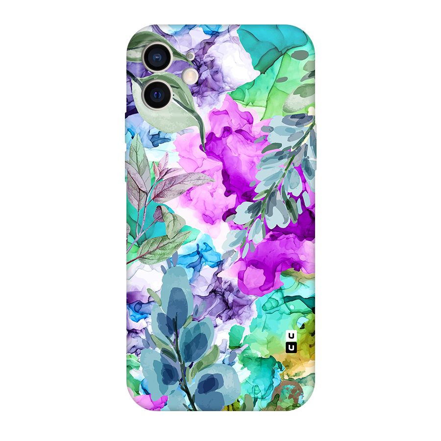 Decorative Florals Printed Original Polycarbonate Back Case for iPhone 12