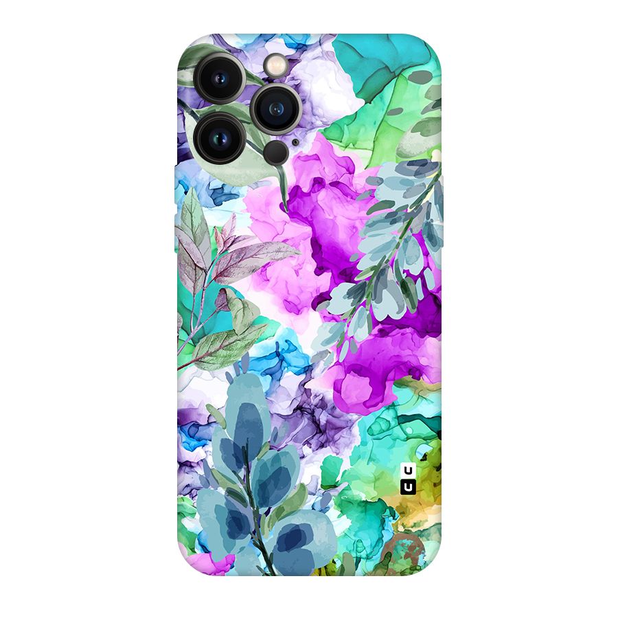 Decorative Florals Printed Original Polycarbonate Back Case for iPhone 13 Pro Max