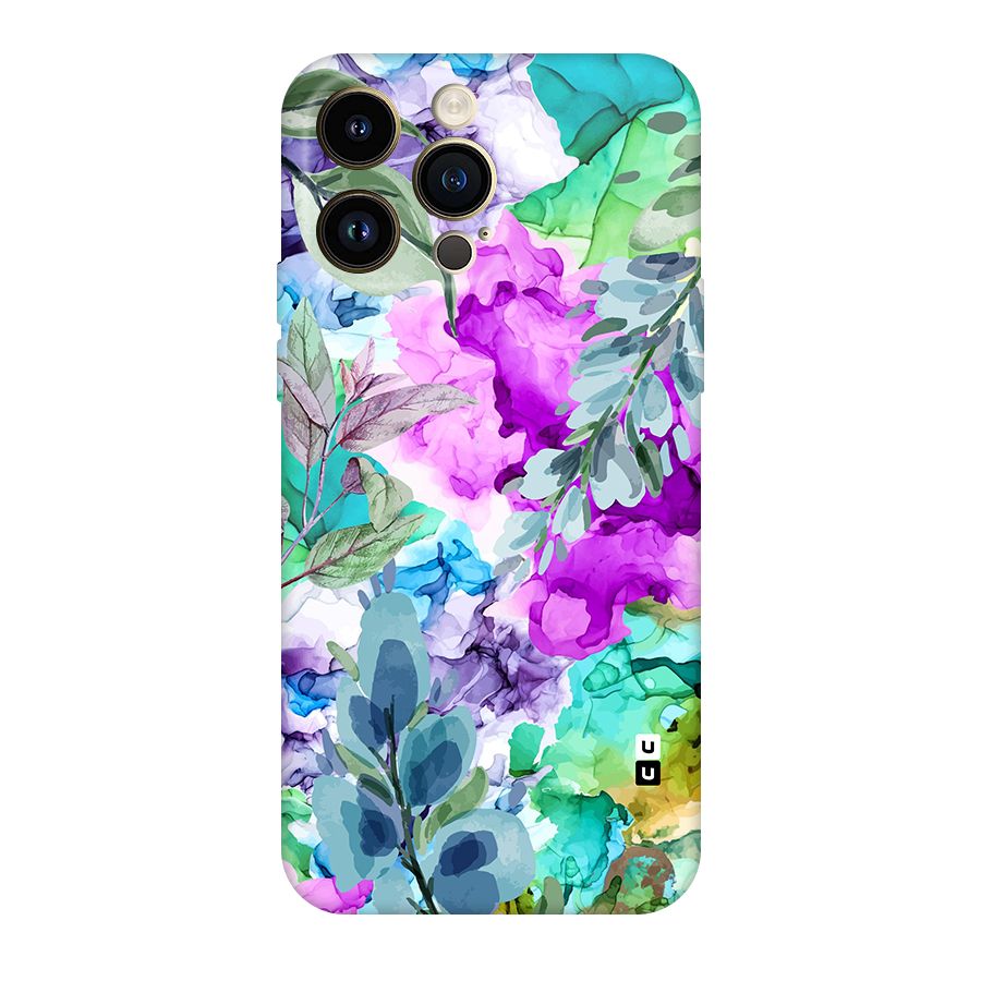 Decorative Florals Printed Original Polycarbonate Back Case for iPhone 14 Pro Max