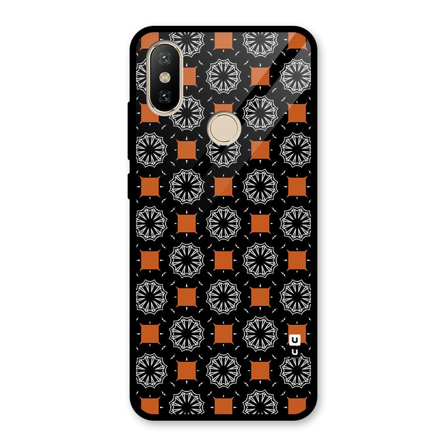 Decorative Wrapping Pattern Glass Back Case for Redmi A2
