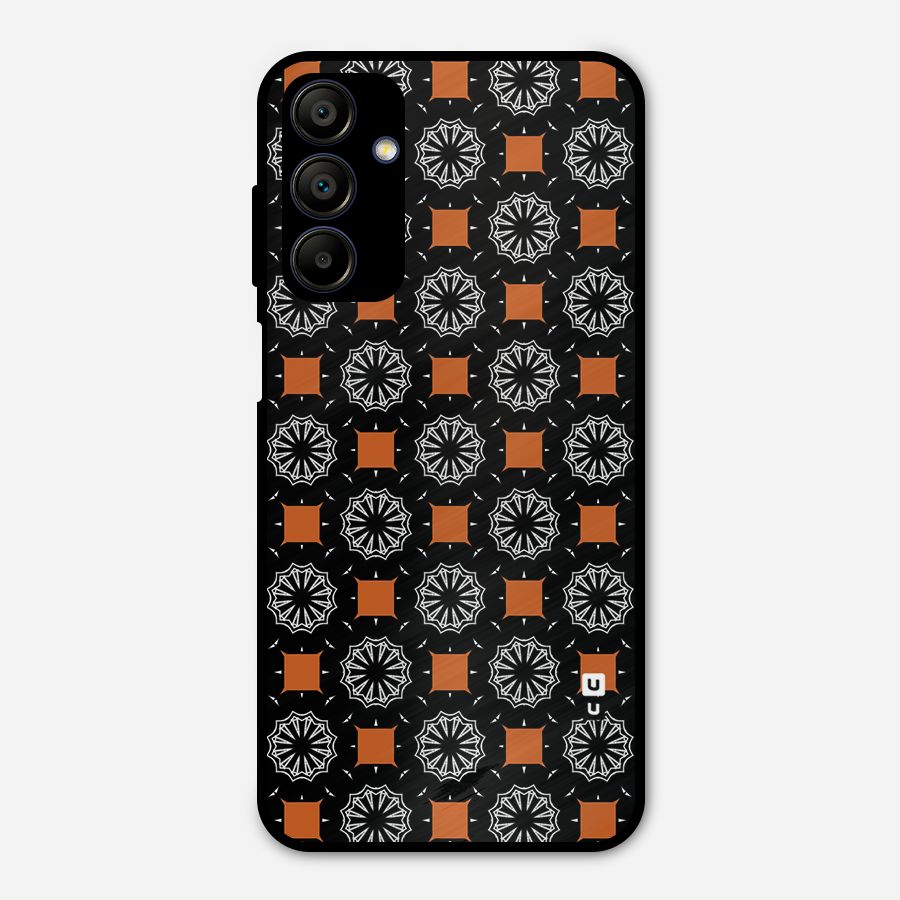 Decorative Wrapping Pattern Metal Back Case for Galaxy A15 5G