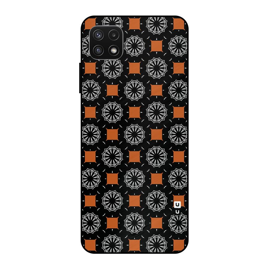 Decorative Wrapping Pattern Metal Back Case for Galaxy A22 5G