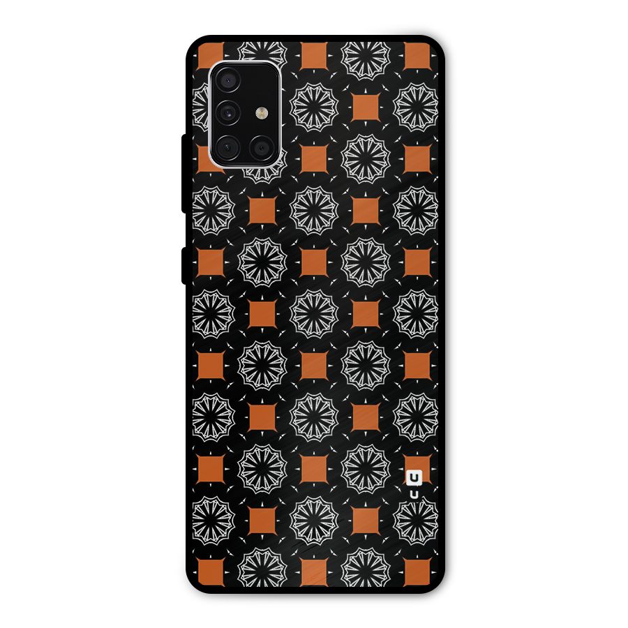 Decorative Wrapping Pattern Metal Back Case for Galaxy A51