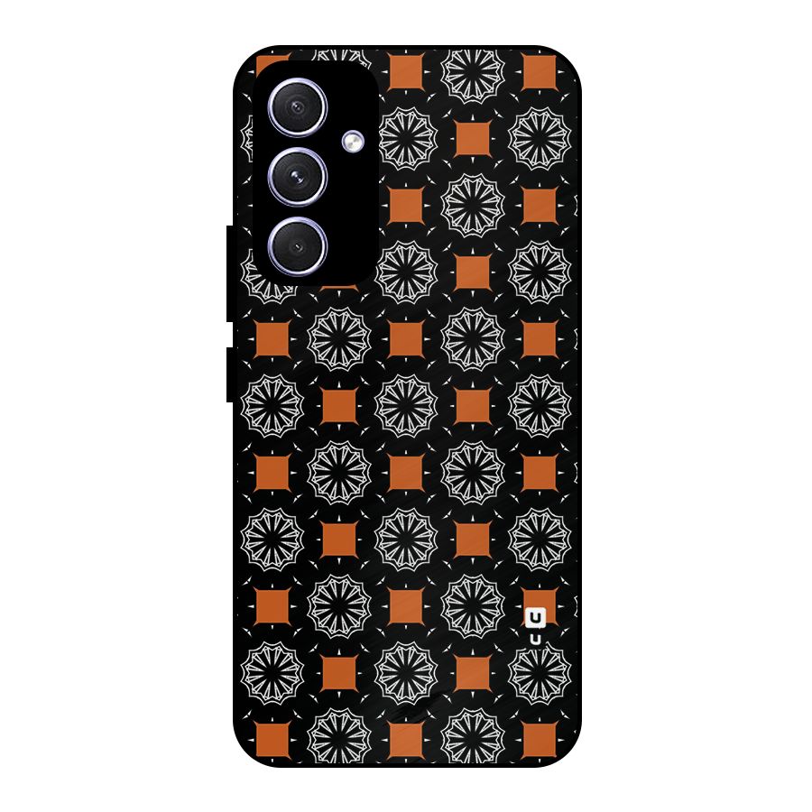 Decorative Wrapping Pattern Metal Back Case for Galaxy A54