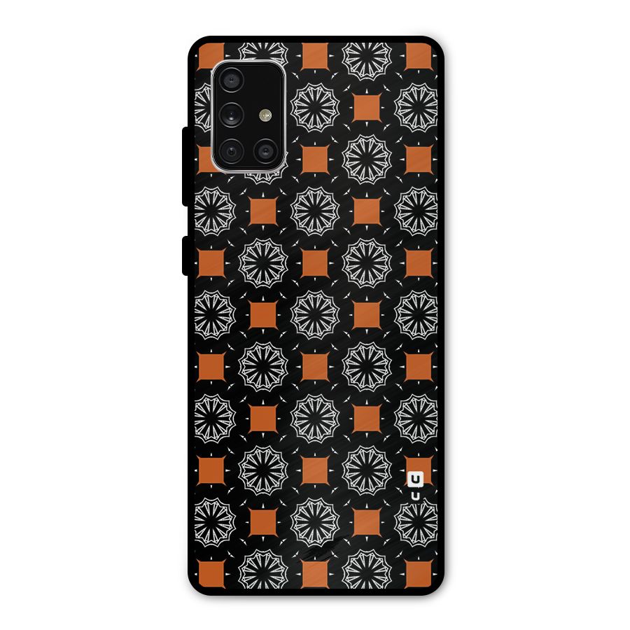 Decorative Wrapping Pattern Metal Back Case for Galaxy A71