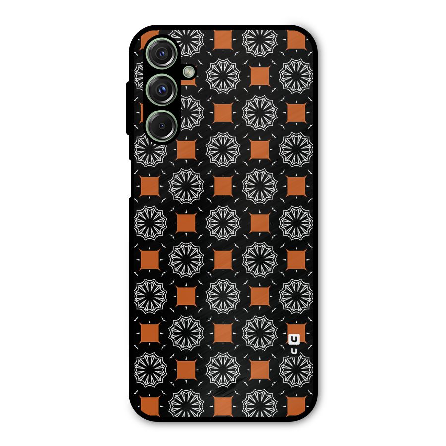 Decorative Wrapping Pattern Metal Back Case for Galaxy F34