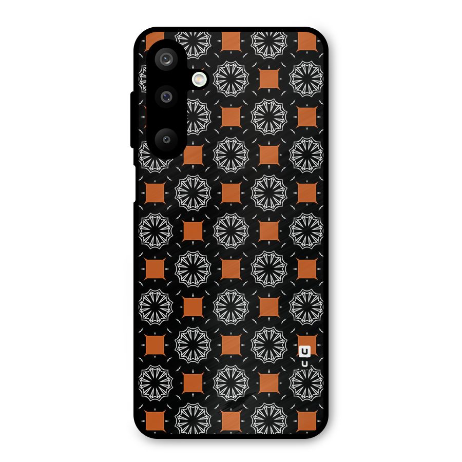 Decorative Wrapping Pattern Metal Back Case for Galaxy M16