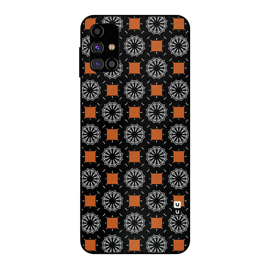 Decorative Wrapping Pattern Metal Back Case for Galaxy M31s