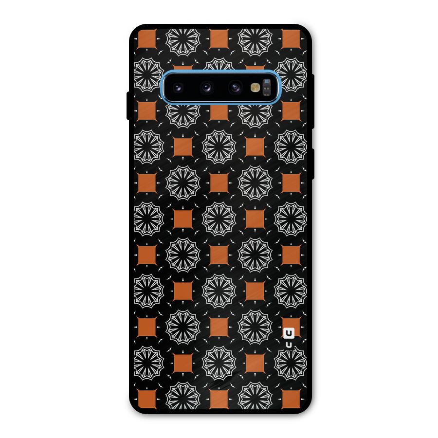 Decorative Wrapping Pattern Metal Back Case for Galaxy S10