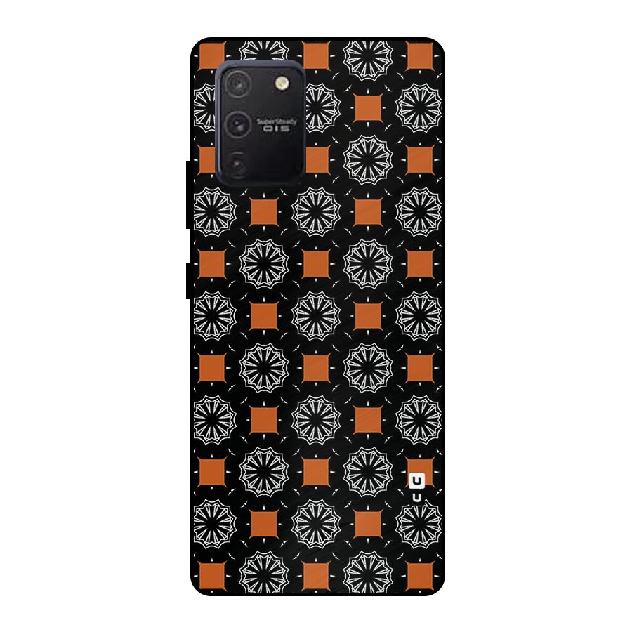 Decorative Wrapping Pattern Metal Back Case for Galaxy S10 Lite