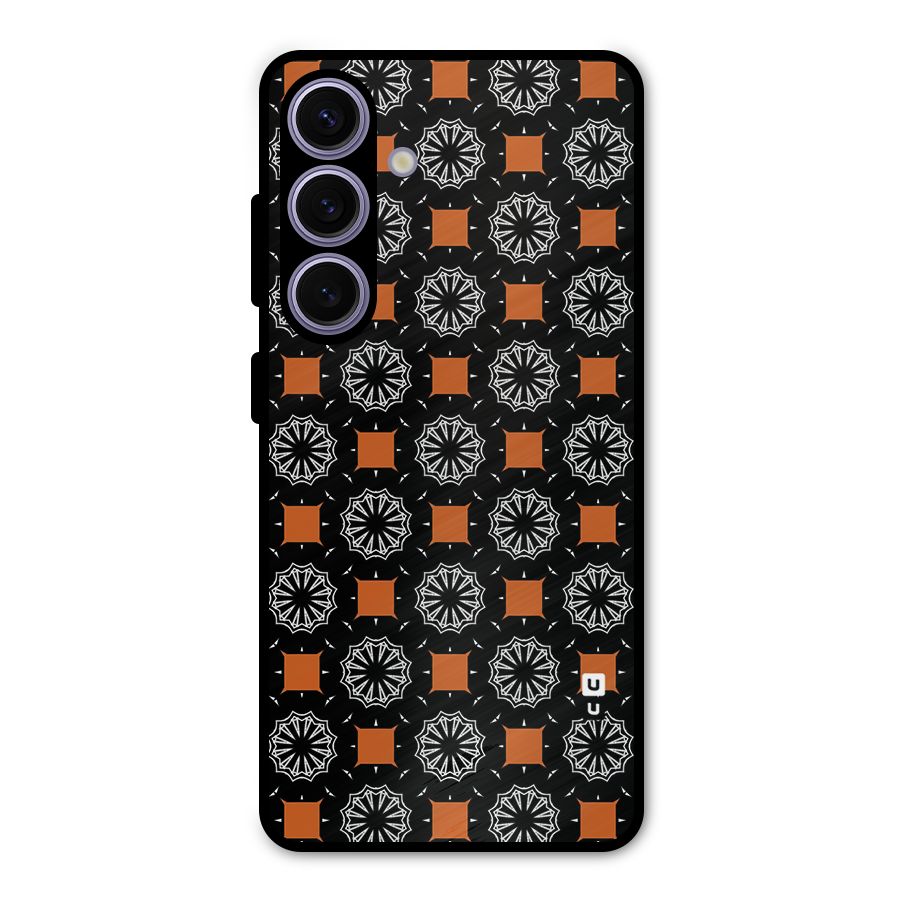 Decorative Wrapping Pattern Metal Back Case for Galaxy S24