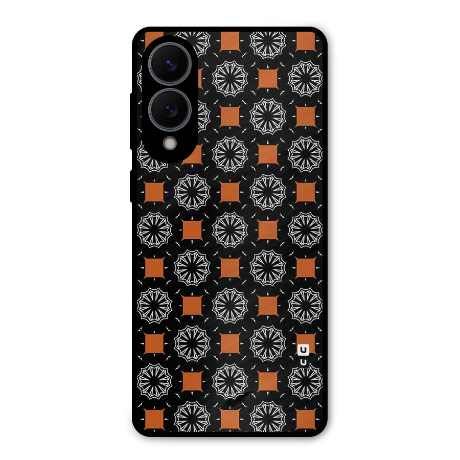 Decorative Wrapping Pattern Metal Back Case for Galaxy S25 Edge