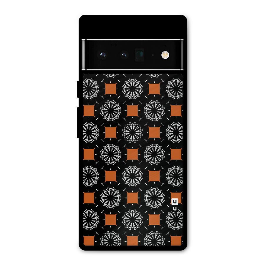 Decorative Wrapping Pattern Metal Back Case for Google Pixel 6 Pro