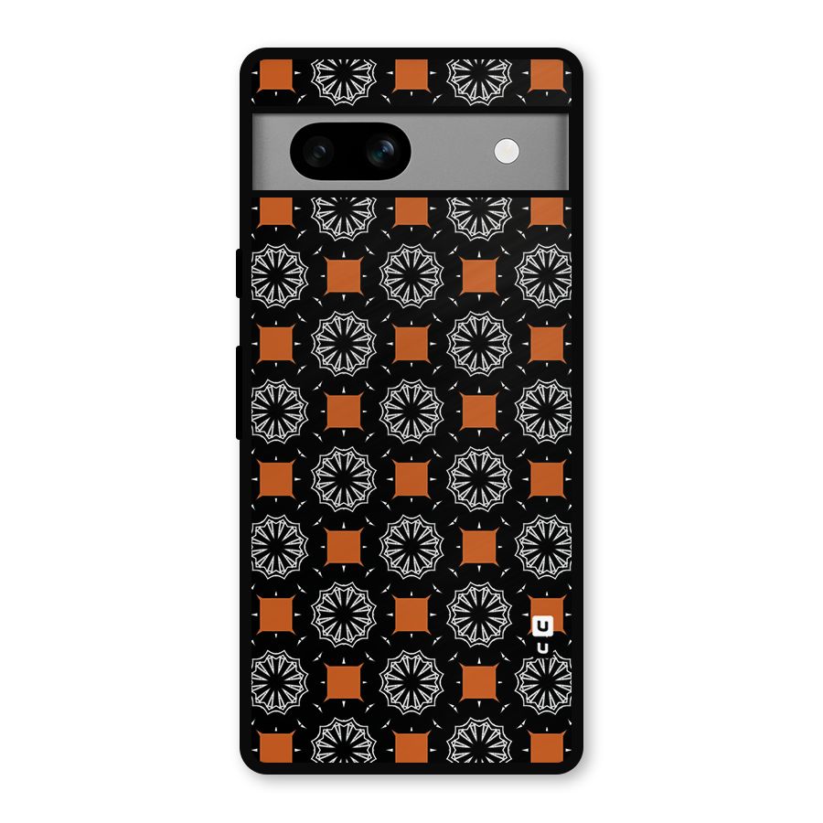 Decorative Wrapping Pattern Metal Back Case for Google Pixel 7a
