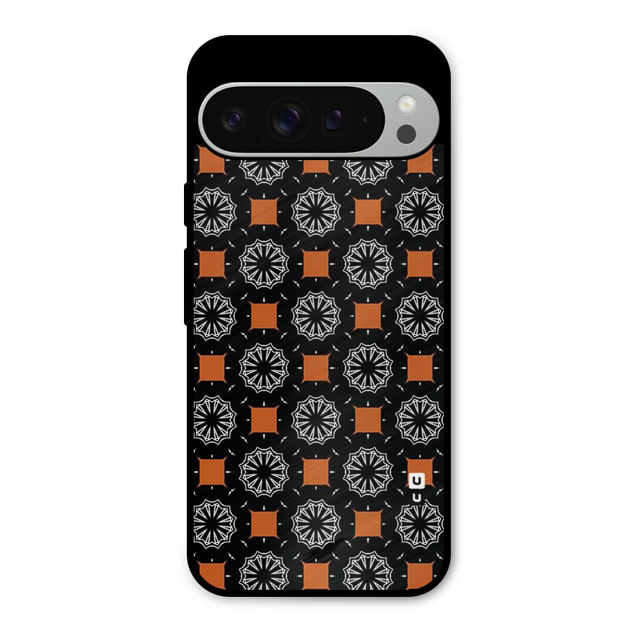 Decorative Wrapping Pattern Metal Back Case for Google Pixel 9 Pro XL