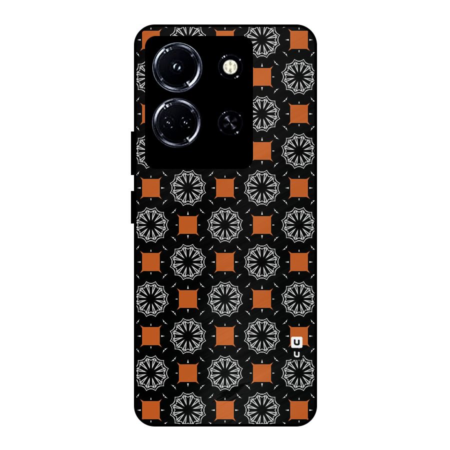 Decorative Wrapping Pattern Metal Back Case for Infinix Note 30 5G