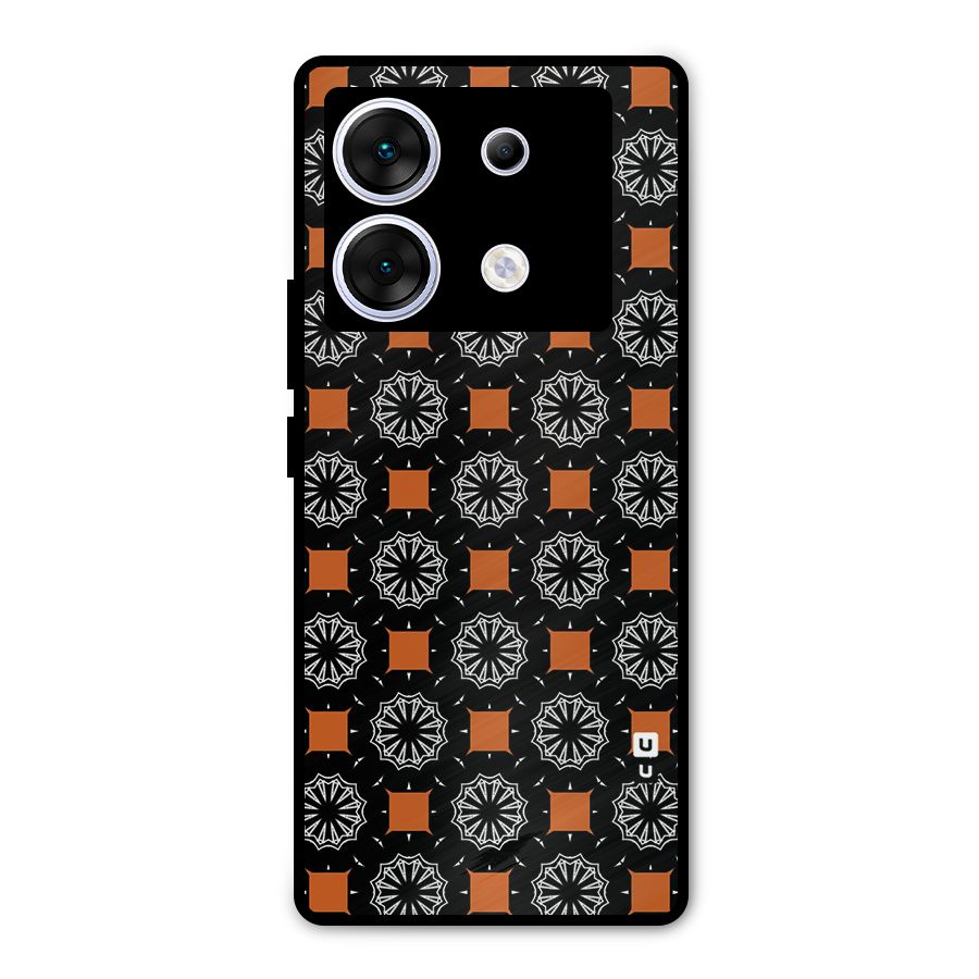 Decorative Wrapping Pattern Metal Back Case for Infinix Zero 30 5G