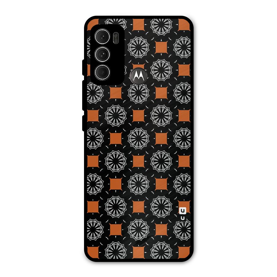 Decorative Wrapping Pattern Metal Back Case for Moto G60