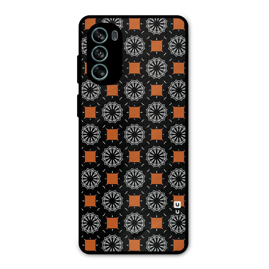 Decorative Wrapping Pattern Metal Back Case for Moto G62