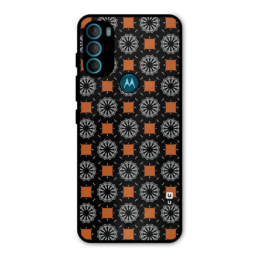 Decorative Wrapping Pattern Metal Back Case for Moto G71 5G