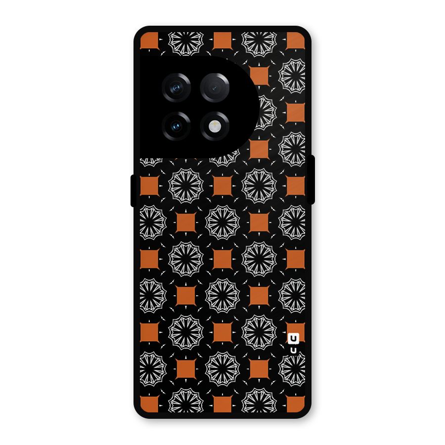 Decorative Wrapping Pattern Metal Back Case for OnePlus 11R