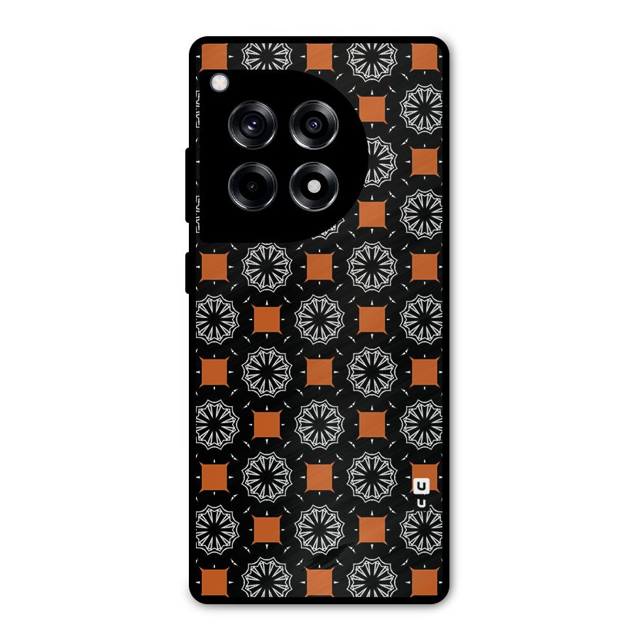 Decorative Wrapping Pattern Metal Back Case for OnePlus 12R