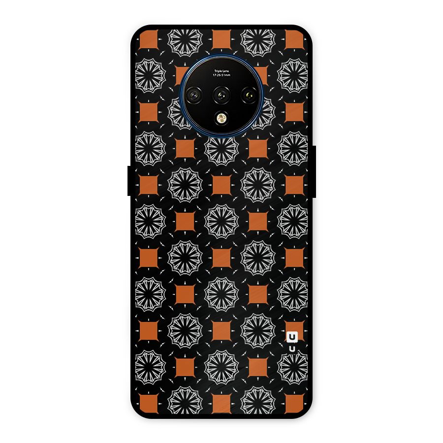 Decorative Wrapping Pattern Metal Back Case for OnePlus 7T