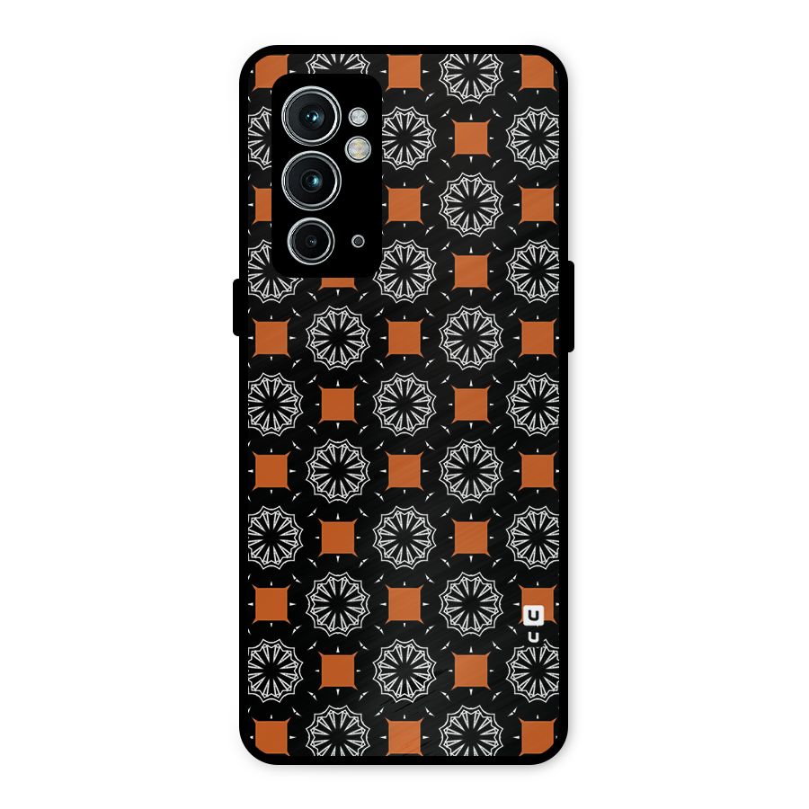 Decorative Wrapping Pattern Metal Back Case for OnePlus 9RT 5G