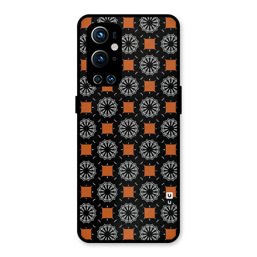 Decorative Wrapping Pattern Metal Back Case for OnePlus 9 Pro