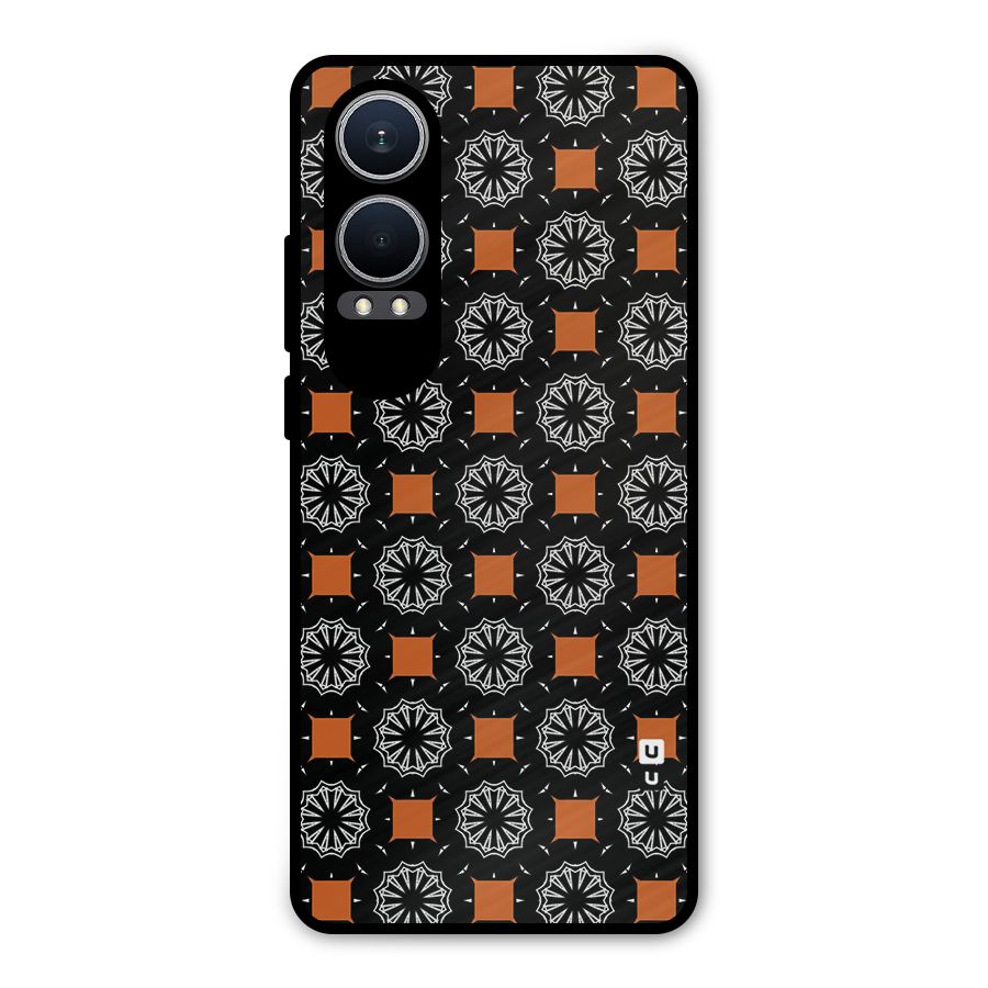 Decorative Wrapping Pattern Metal Back Case for OnePlus Nord CE4 Lite