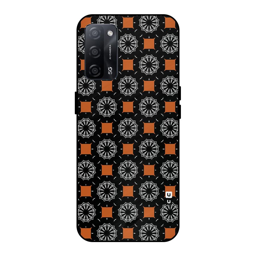 Decorative Wrapping Pattern Metal Back Case for Oppo A53s 5G