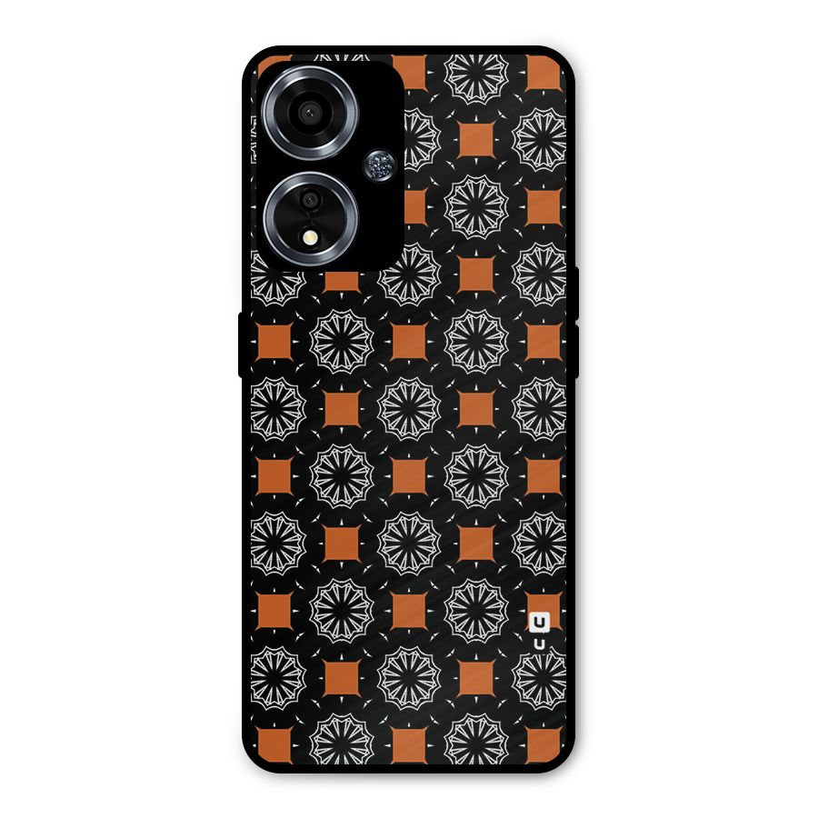 Decorative Wrapping Pattern Metal Back Case for Oppo A59