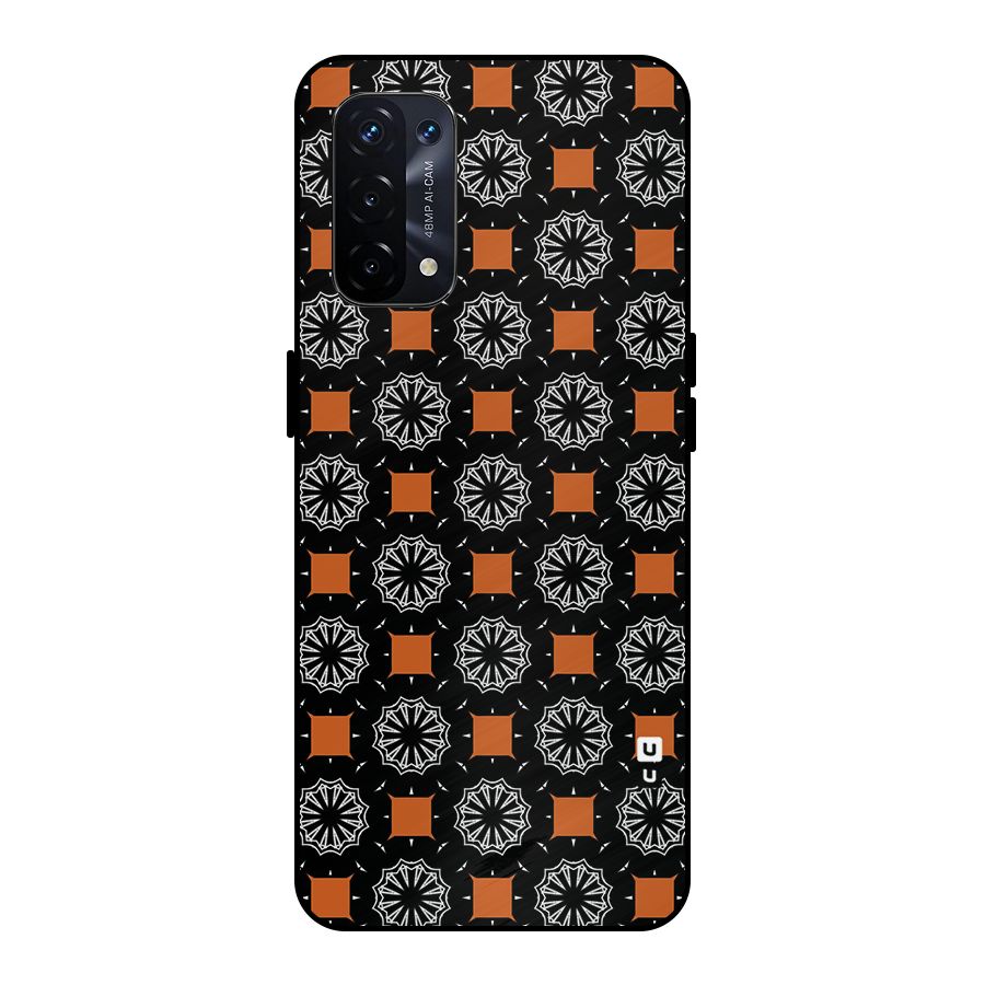 Decorative Wrapping Pattern Metal Back Case for Oppo A74 5G