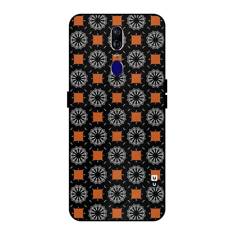 Decorative Wrapping Pattern Metal Back Case for Oppo F11