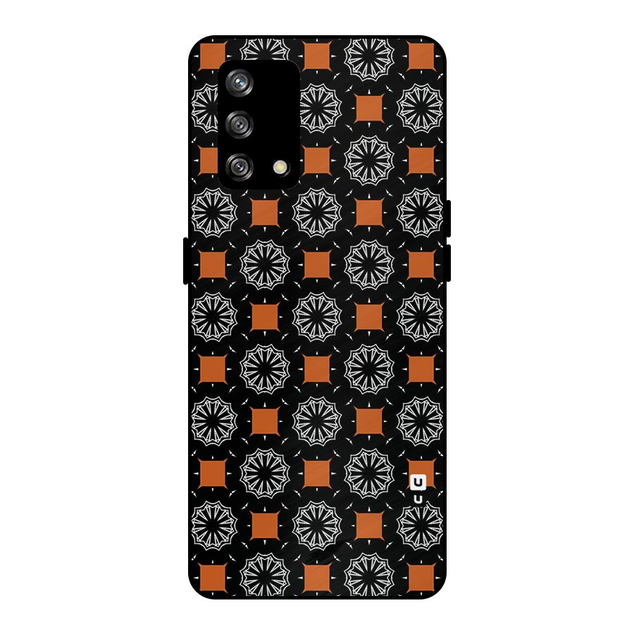 Decorative Wrapping Pattern Metal Back Case for Oppo F19