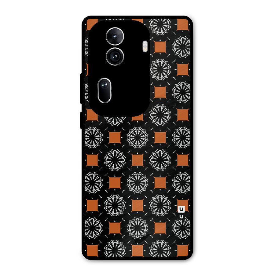 Decorative Wrapping Pattern Metal Back Case for Oppo Reno11 Pro 5G