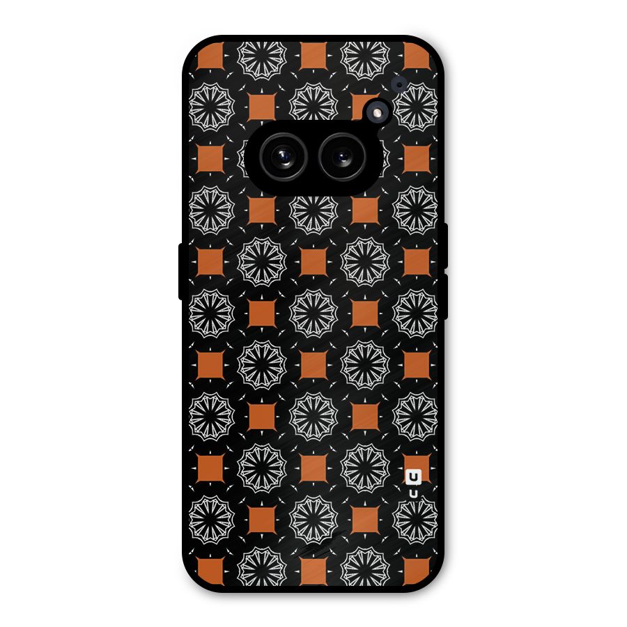 Decorative Wrapping Pattern Metal Back Case for Nothing Phone 2a