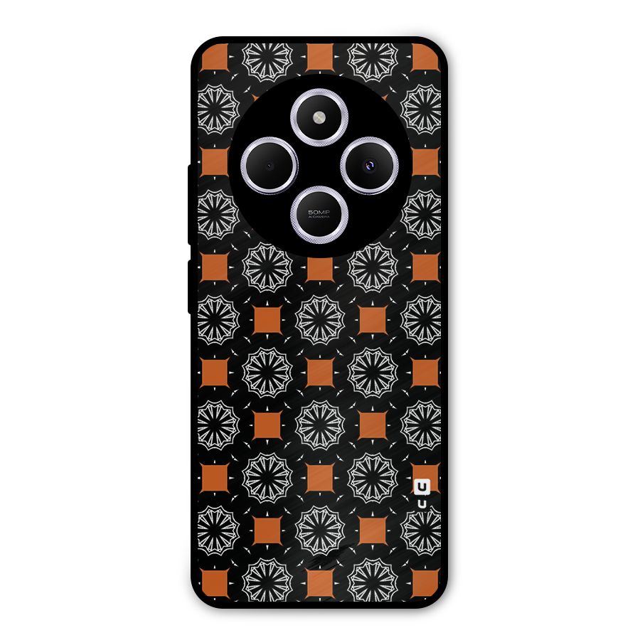 Decorative Wrapping Pattern Metal Back Case for Poco C75 5G