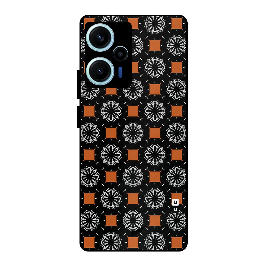 Decorative Wrapping Pattern Metal Back Case for Poco F5