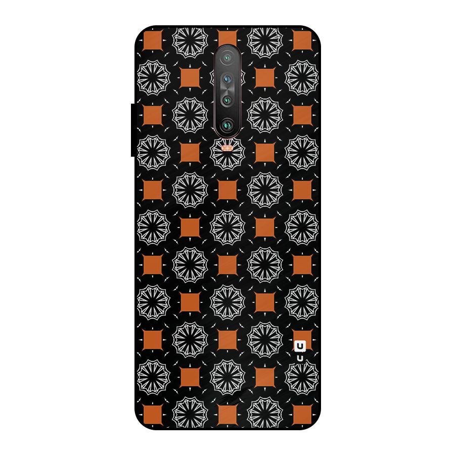 Decorative Wrapping Pattern Metal Back Case for Poco X2