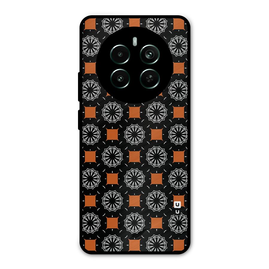 Decorative Wrapping Pattern Metal Back Case for Realme 12 Pro Plus