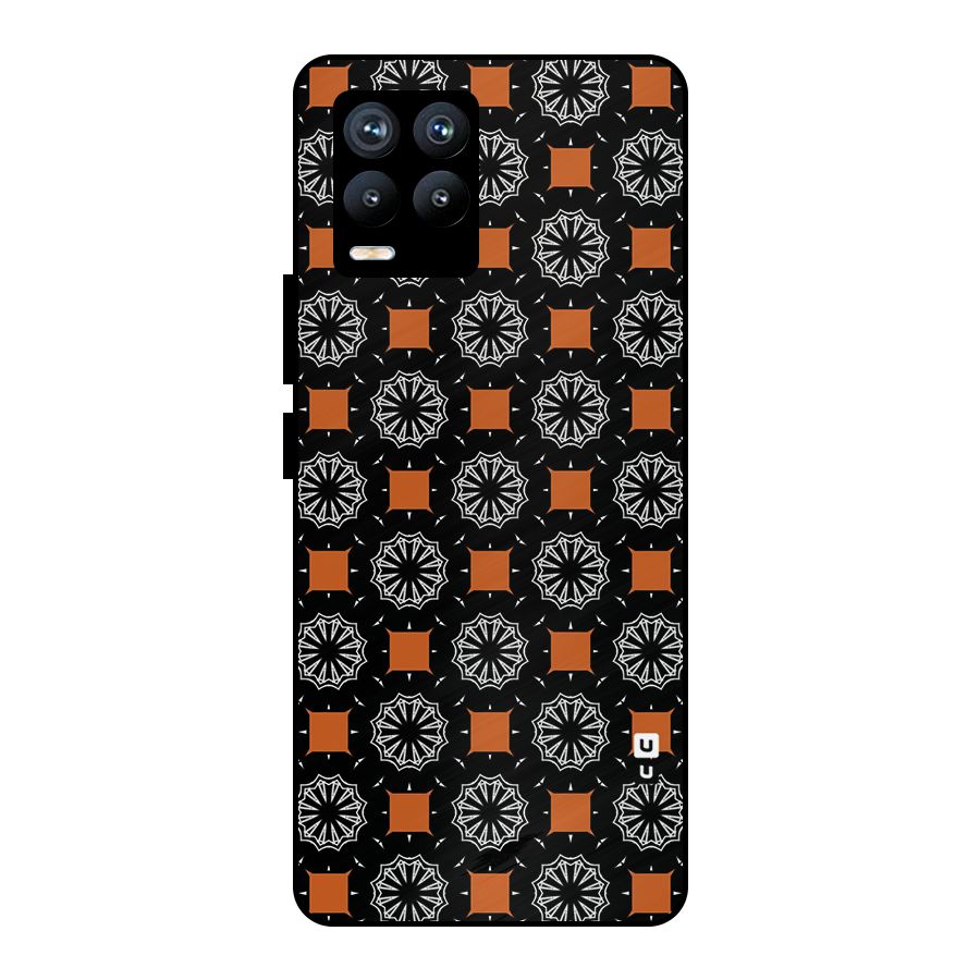 Decorative Wrapping Pattern Metal Back Case for Realme 8 Pro