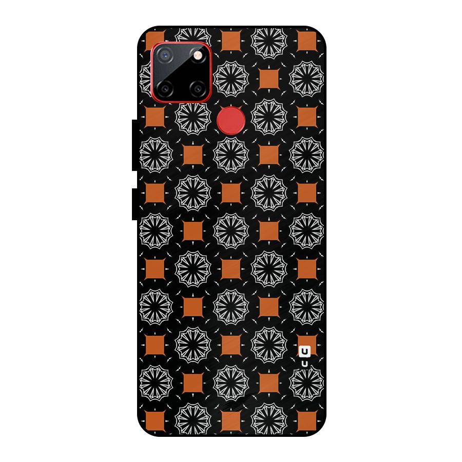 Decorative Wrapping Pattern Metal Back Case for Realme C12