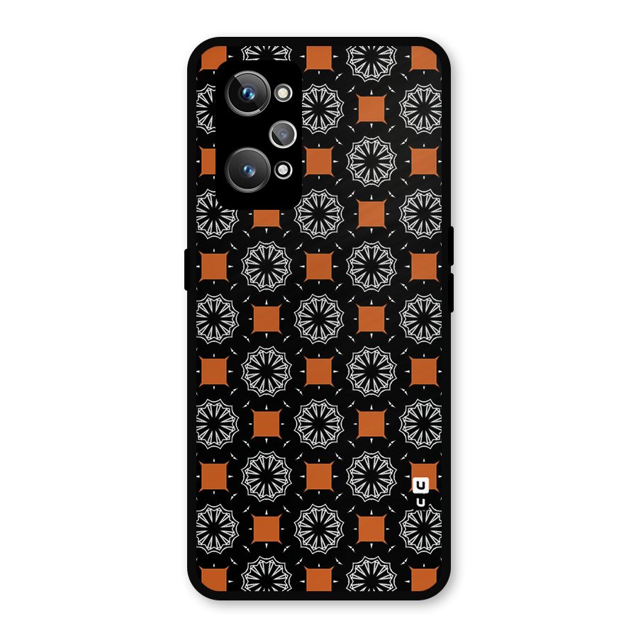 Decorative Wrapping Pattern Metal Back Case for Realme GT 2