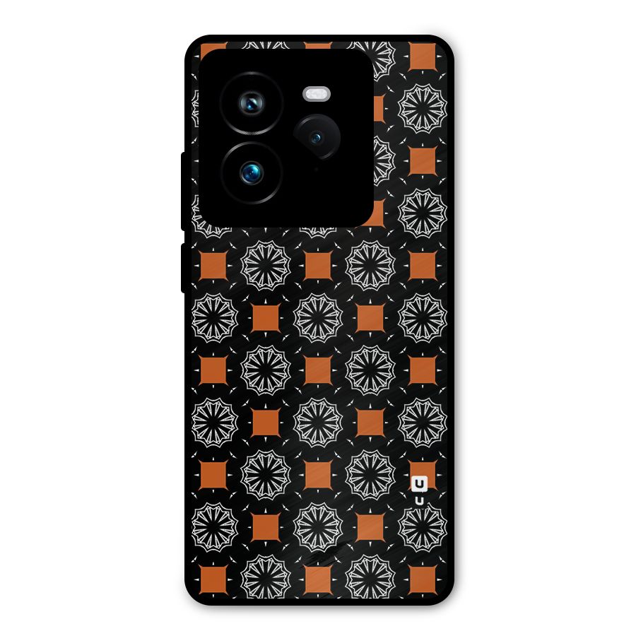 Decorative Wrapping Pattern Metal Back Case for Realme GT 7 Pro