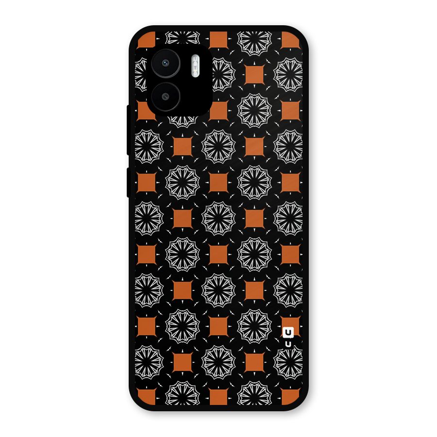 Decorative Wrapping Pattern Metal Back Case for Redmi A2