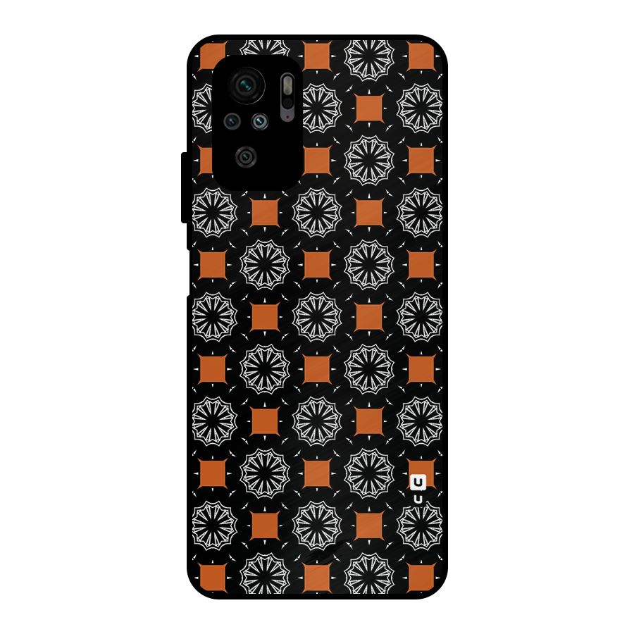 Decorative Wrapping Pattern Metal Back Case for Redmi Note 10S