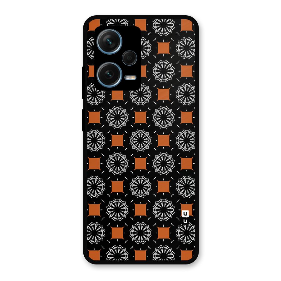 Decorative Wrapping Pattern Metal Back Case for Redmi Note 12 Pro Plus 5G