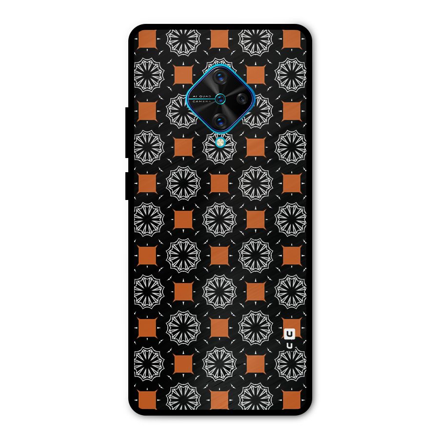 Decorative Wrapping Pattern Metal Back Case for Vivo S1 Pro