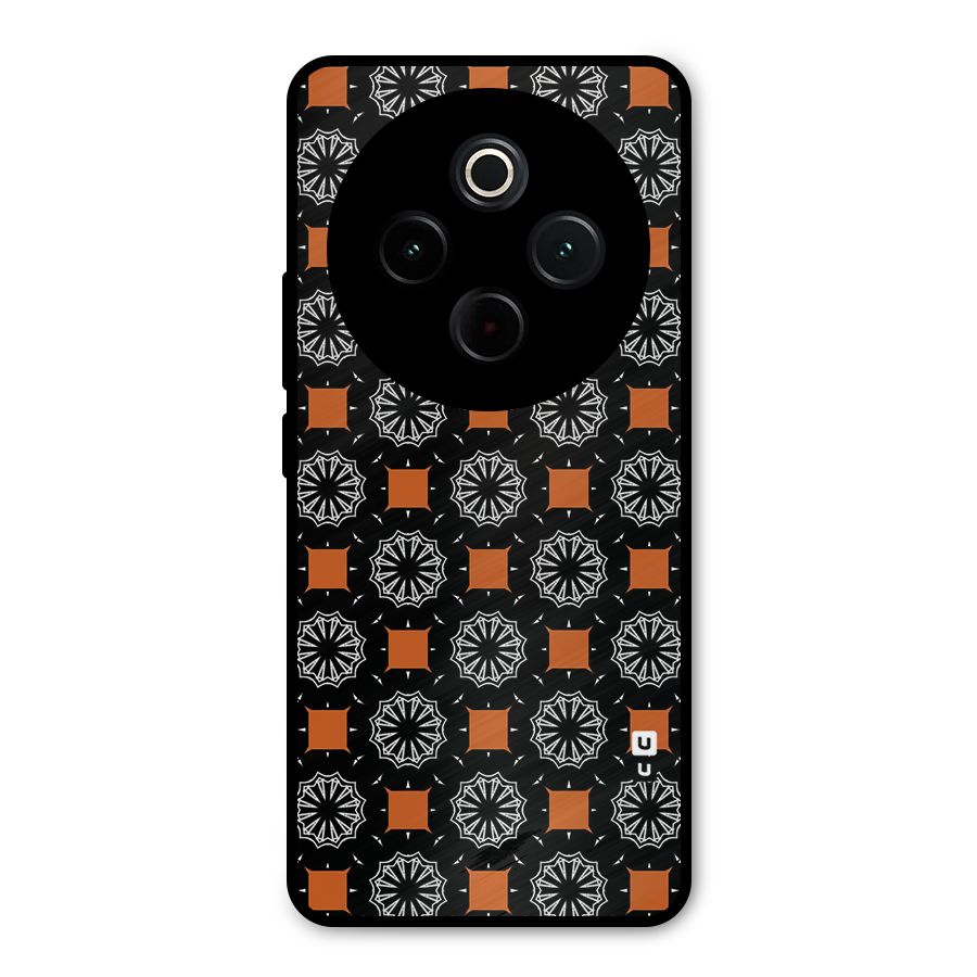 Decorative Wrapping Pattern Metal Back Case for Vivo T4